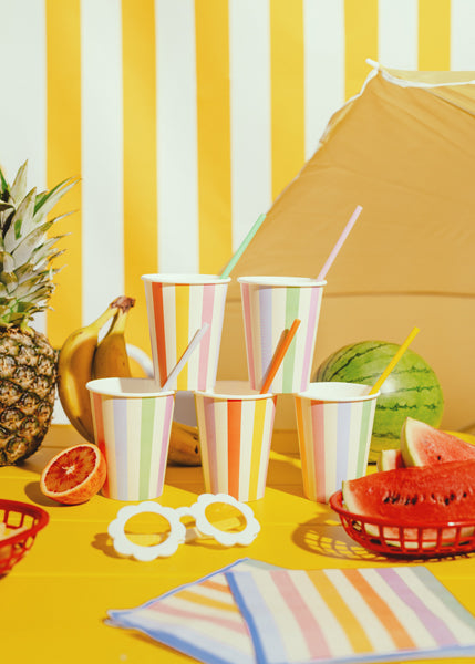 Cups Stripes - 400 ml - Assorted Colours
