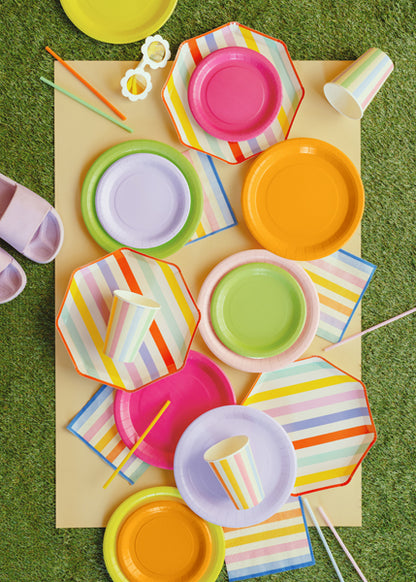 Cups Stripes - 400 ml - Assorted Colours