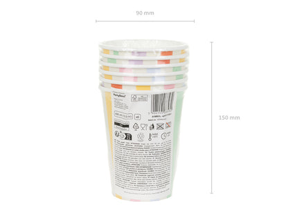 Cups Stripes - 400 ml - Assorted Colours