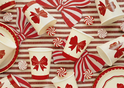 Cups Bow - 250 ml - red-beige