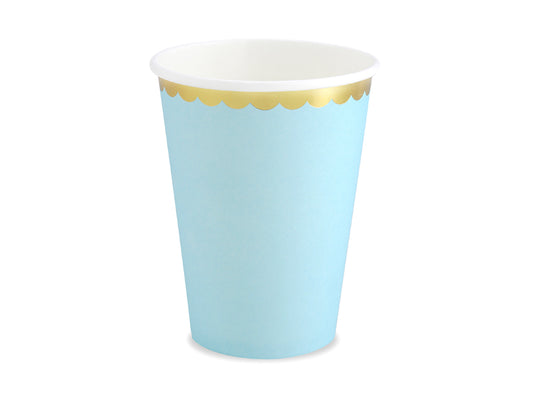 Light Blue Pastel Paper Cups