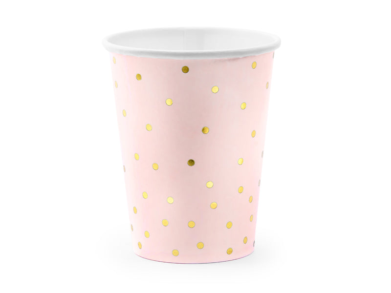 Cups Polka Dots - light pink - 260 ml
