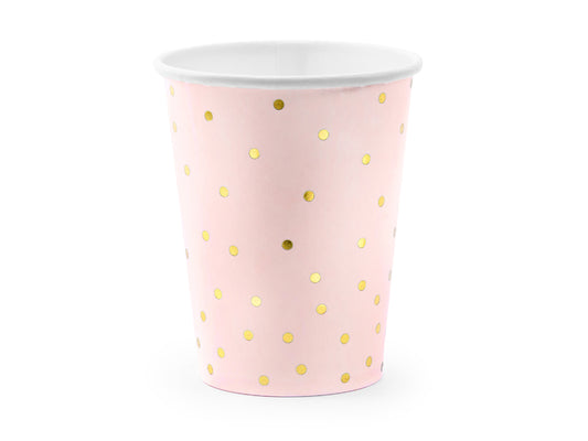 Cups Polka Dots - light pink - 260 ml