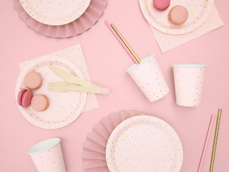 Cups Polka Dots - light pink - 260 ml