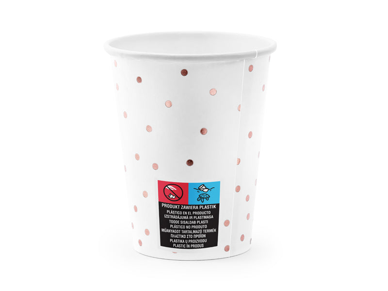 Cups Polka Dots - white - 260ml