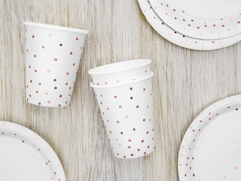 Cups Polka Dots - white - 260ml