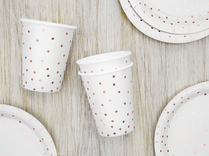 Cups Polka Dots - white - 260ml