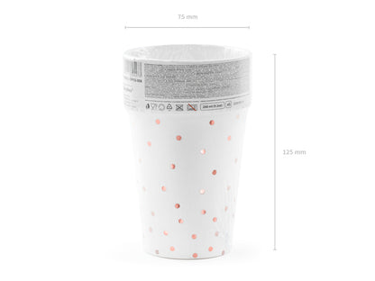 Cups Polka Dots - white - 260ml