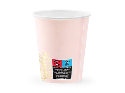 Cups Leaves - light pink - 220ml