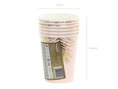 Cups Leaves - light pink - 220ml