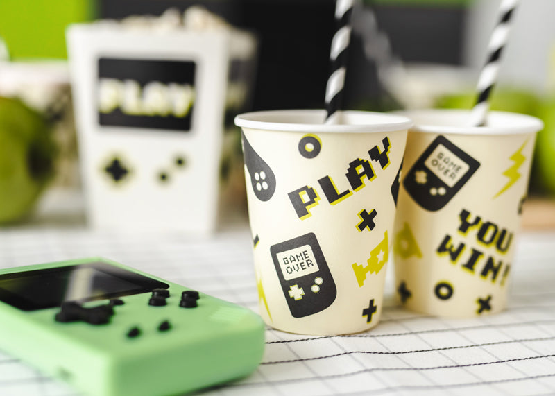 Video Game Paper Cups