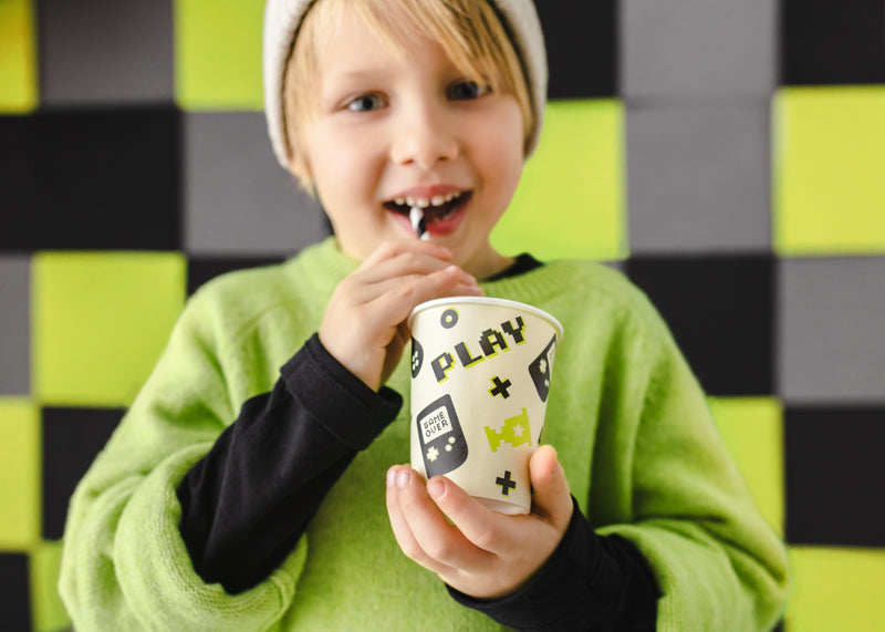 Video Game Paper Cups