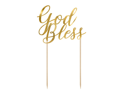 Cake topper God Bless
