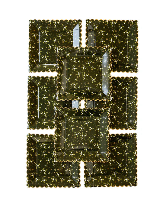 Assiettes festonnées au gui