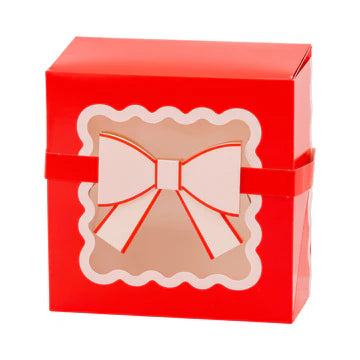 Red & Pink Cookie Box With Bow