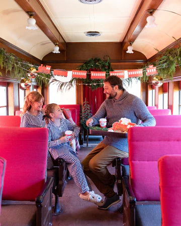 Train Shaped Holiday Plates