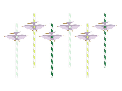 Pterodactyl Dinosaur Paper Straws