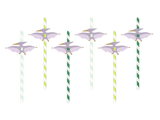 Pterodactyl Dinosaur Paper Straws