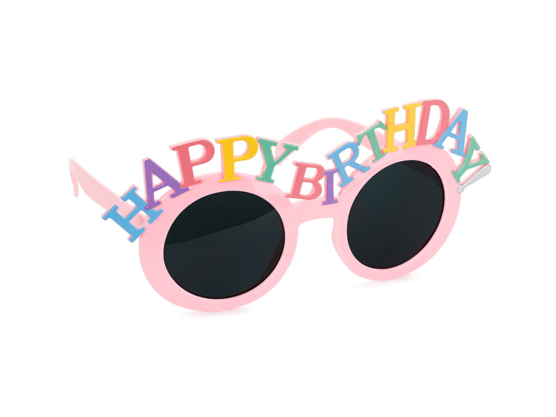 Glasses Happy Birthday - pink