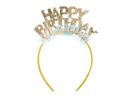 Headband Happy Birthday - gold