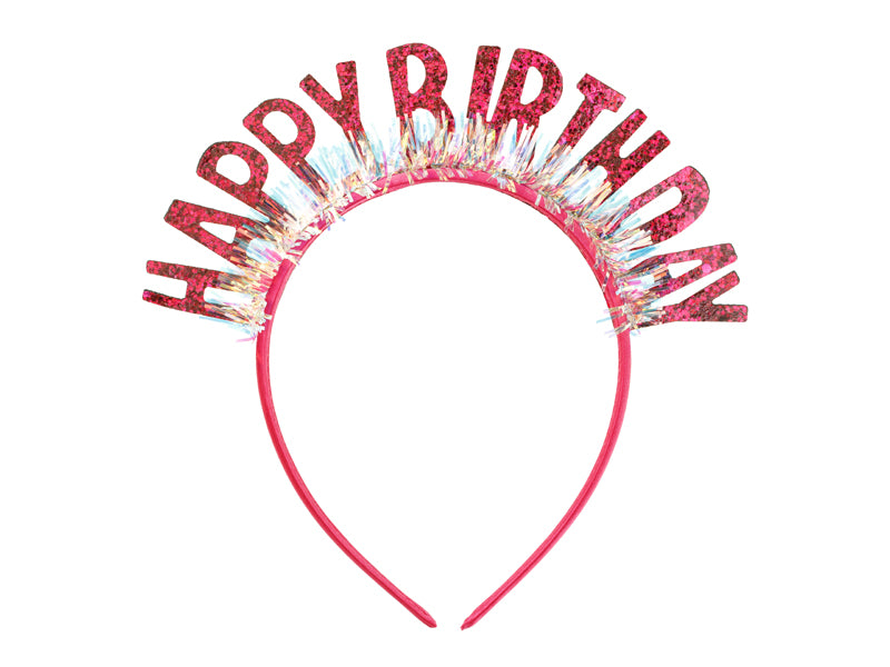 Headband Happy Birthday - pink