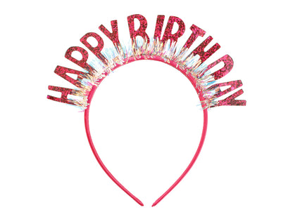 Headband Happy Birthday - pink