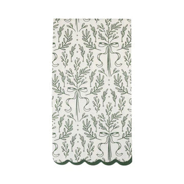 Green Floral Bough Design Dinner Napkin