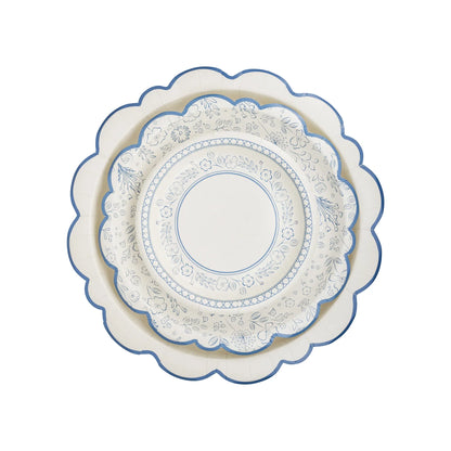 PEMBROKE FLORAL 7" PAPER DESSERT PLATE