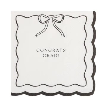 BOW CONGRATS COCKTAIL NAPKIN SET