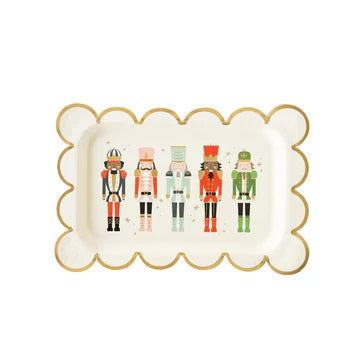 Assiette en papier festonnée Casse-Noisette