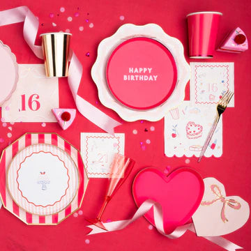 HAUTE PINK SIGNATURE HAPPY BIRTHDAY SMALL PLATES Regular price