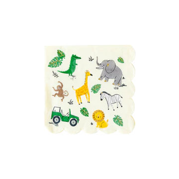 Safari Scalloped Napkins