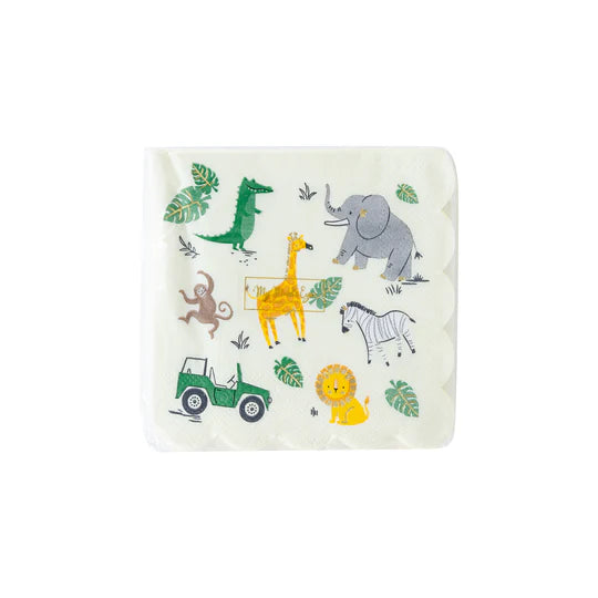 Safari Scalloped Napkins