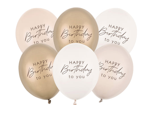 Happy Birthday latex balloons
