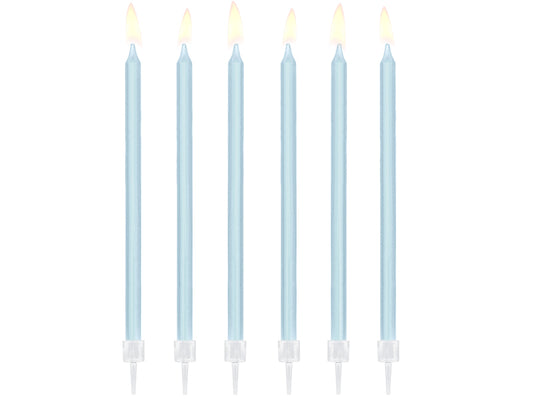 Pastel Blue Birthday Candles