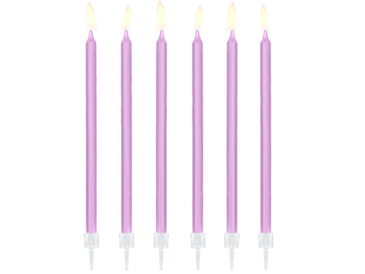 Pastel Purple Birthday Candles