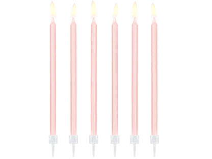 Pastel Pink Birthday Candles
