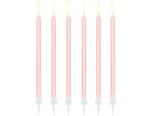 Pastel Pink Birthday Candles