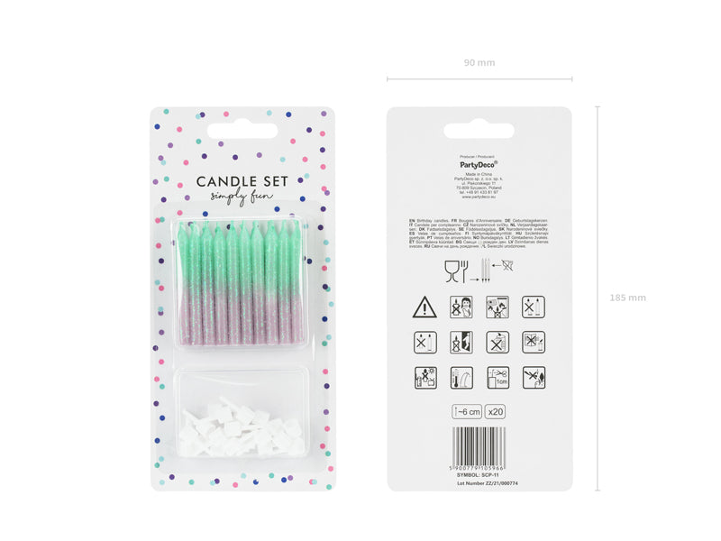 Birthday candles ombre