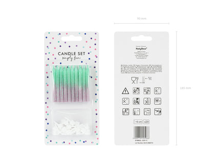 Birthday candles ombre