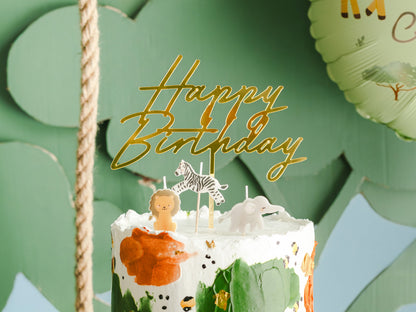 Birthday candles Safari - 3- - Assorted Colours