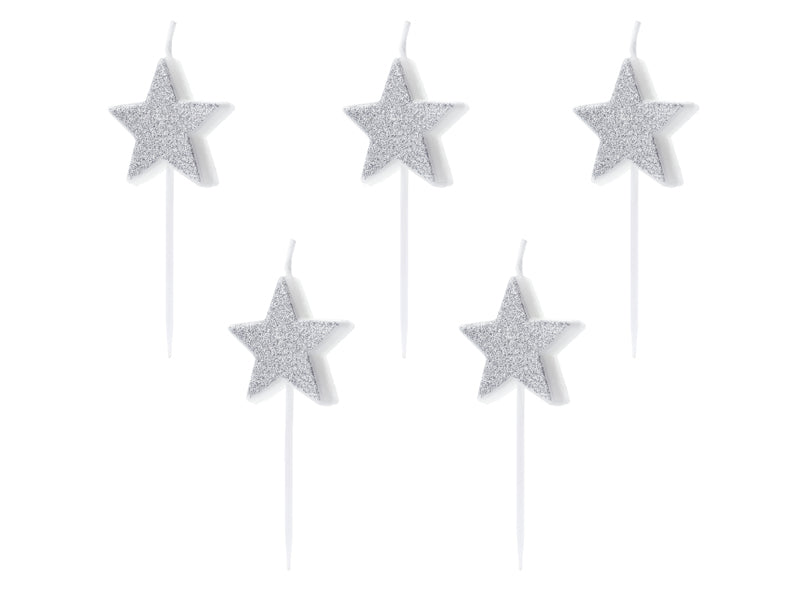 Silver Star Candles