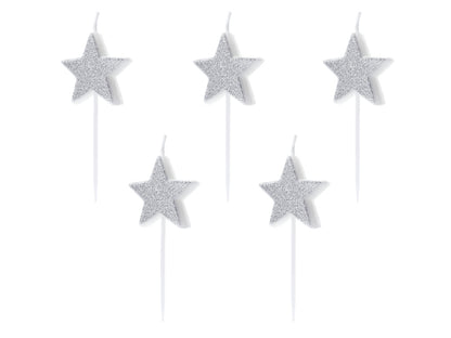 Silver Star Candles