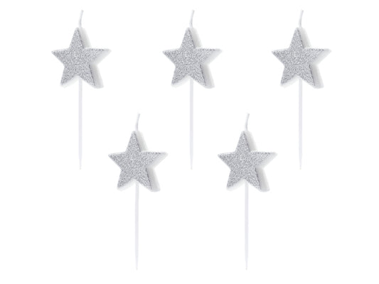 Silver Star Candles