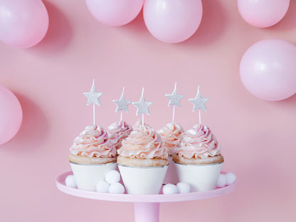 Silver Star Candles
