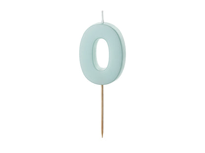 Pastel Blue Number Candles