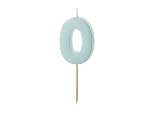 Pastel Blue Number Candles