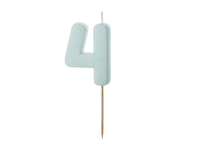 Pastel Blue Number Candles