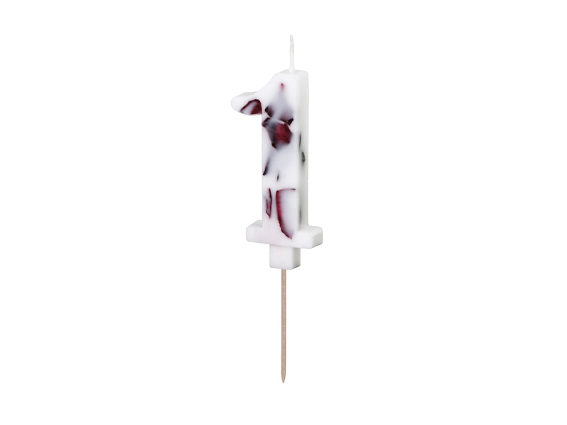 Flower Petal Numbered Candles