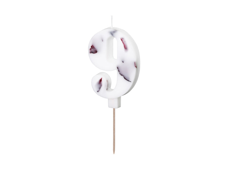 Flower Petal Numbered Candles